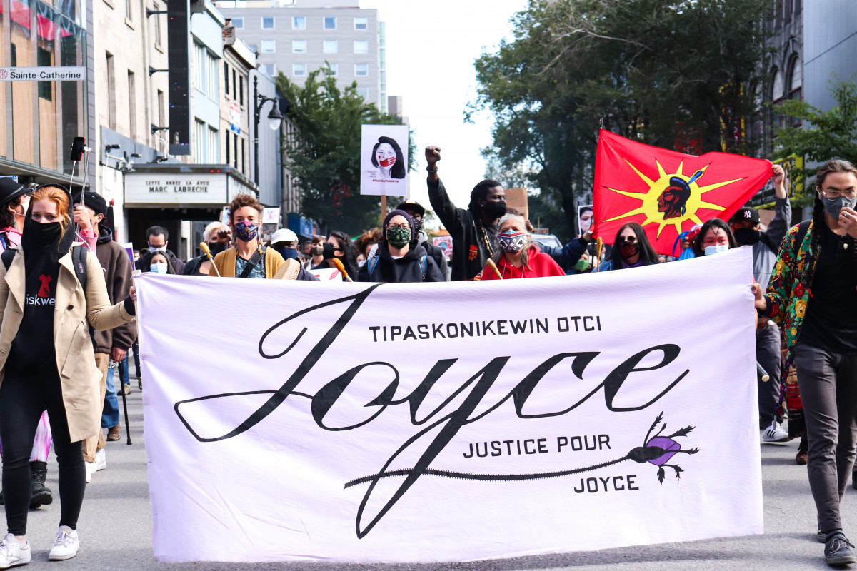 Protesters demand justice for Joyce Echaquan | News – The Link