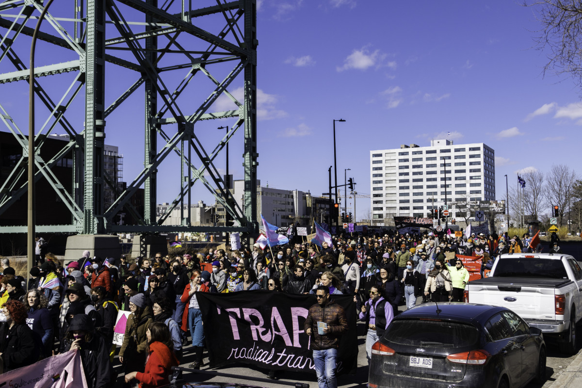 Hundreds gather for trans day of vengeance | News - Vimarsana News
