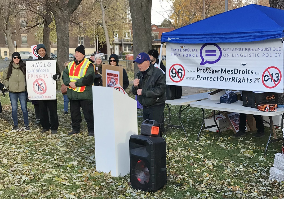 Anglophone Montrealers rally against Bill 96 | News - Vimarsana News