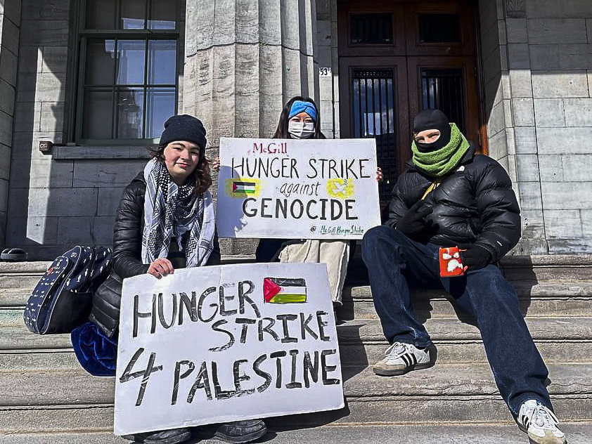 McGill Hunger Strike for Palestine enters its seventh week | News - Vimarsana News